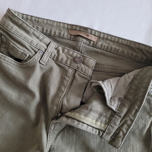 Joe's Jeans Distressed Skinny Ankle Jeans SZ 27 Khaki Green - Picture 8 of 12